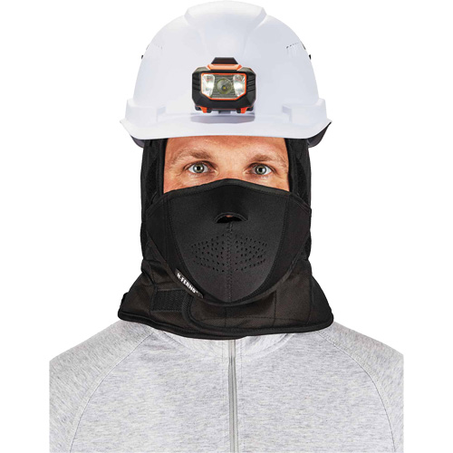 N-Ferno&reg; 3-Layer Winter Hard Hat Liner with Mouthpiece, Fleece Lining, One Size, Black Les Fournitures Industrielles Méga