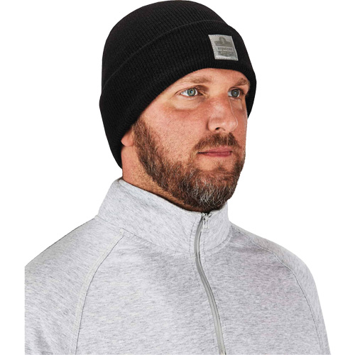 Bonnet en tricot c&ocirc;tel&eacute; N-Ferno, Taille unique, Noir Les Fournitures Industrielles Méga