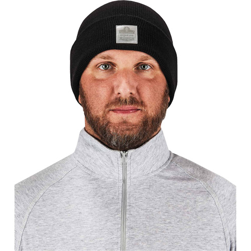 Bonnet en tricot c&ocirc;tel&eacute; N-Ferno, Taille unique, Noir Les Fournitures Industrielles Méga