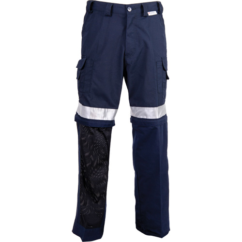 All-Season High Visibility Ventilated Pants, Poly-Cotton, 30, Navy Blue Les Fournitures Industrielles Méga
