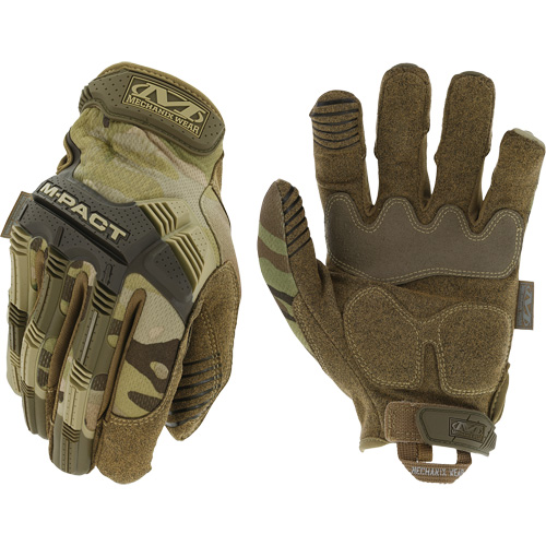 Gants antichocs tactiques MultiCam M-Pact, 8, Paume en Synth&eacute;tique, Poignet Boucle et crochet Les Fournitures Industrielles Méga