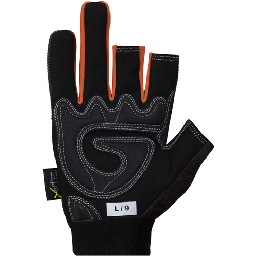 Gants de cadreurs avec doigts d&eacute;couverts Clutch Gear, Paume Synth&eacute;tique, Taille Petit Les Fournitures Industrielles Méga
