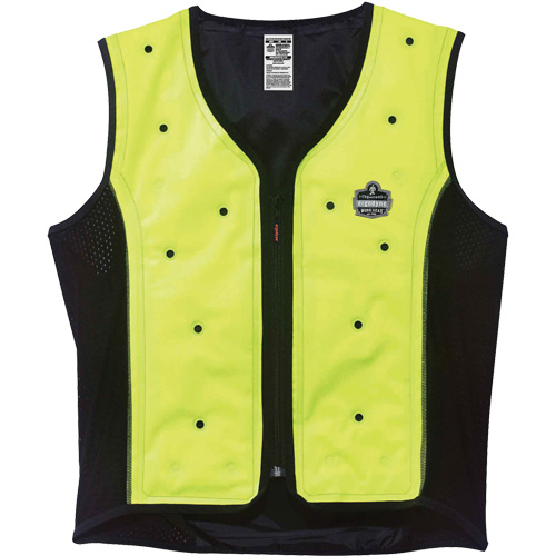 Gilet de refroidissement &agrave; sec Chill-Its 6685, 4T-Grand, Jaune lime haute visibilit&eacute; Les Fournitures Industrielles Méga
