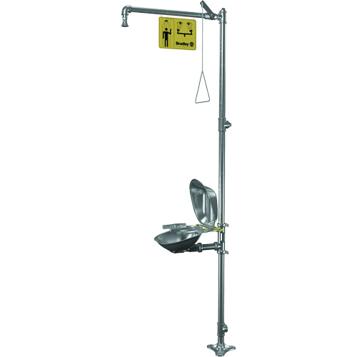 Halo Shower & Eye/Face Wash Unit, Pedestal Les Fournitures Industrielles Méga