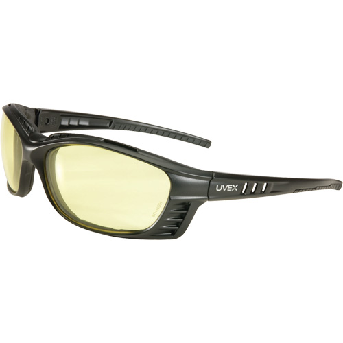 Uvex&reg; Livewire Safety Glasses with HydroShield Lenses, Amber Lens, Anti-Fog, ANSI Z87+/Meets/Exceeds CSA Z94.3 Les Fournitures Industrielles Méga