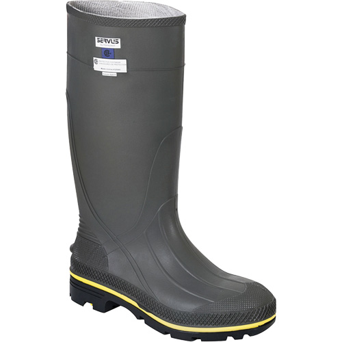 Bottes de s&eacute;curit&eacute; Pro, PVC, Embout Acier, Pointure 5 Les Fournitures Industrielles Méga