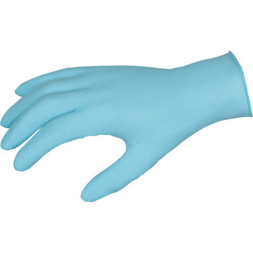 DuraShield Disposable Gloves, Large, Nitrile, 3-mil, Powder-Free, Blue Les Fournitures Industrielles Méga