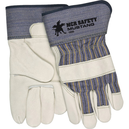 Gants dajusteur Mustang, Grand, Paume en Cuir fleur de vache, Doublure en Molleton Les Fournitures Industrielles Méga