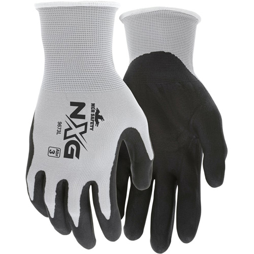 NXG&reg; Coated Gloves, Large, Foam Nitrile Coating, 13 Gauge, Nylon Shell Les Fournitures Industrielles Méga