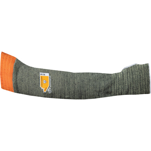 Manche r&eacute;sistante aux coupures en tricot composite Contender, Aramide, 22", ASTM ANSI niveau A4, Gris Les Fournitures Industrielles Méga