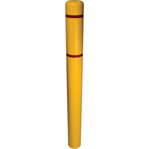 Bollard Cover, 6" Dia. x 52" L, Yellow Les Fournitures Industrielles Méga