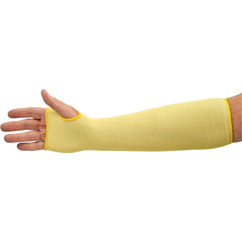 KleenGuard G60 Cut Resistant Sleeve, Kevlar&reg;, 18", ASTM ANSI Level A2/EN 388 Level 2, Yellow Les Fournitures Industrielles Méga