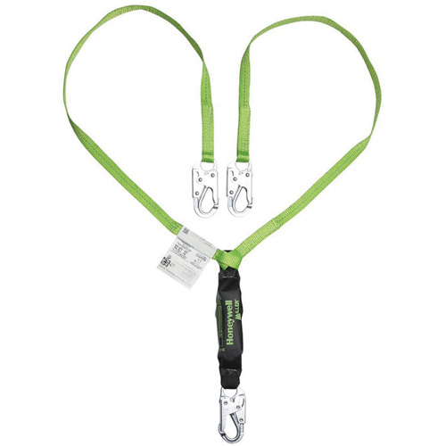 Miller&reg; HP Shock-Absorbing Lanyard, 4', Locking Snap Hook Center, Locking Snap Hook Leg Ends, Polyester Les Fournitures Industrielles Méga