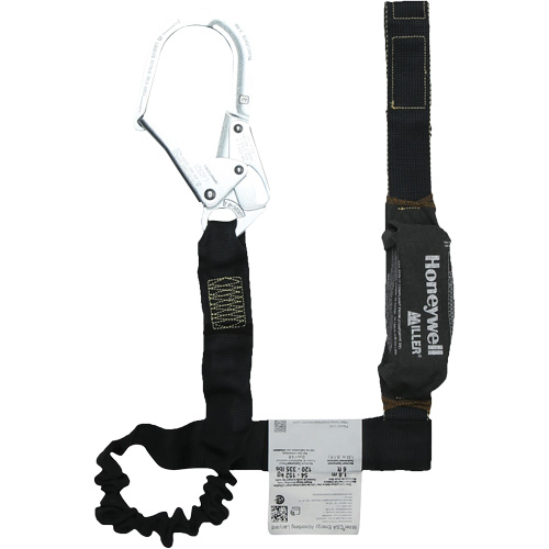 Miller&reg; Arc-Rated Shock-Absorbing Lanyard, 6', Scaffold Hook Center, Choke-Off Loop Leg Ends, Kevlar&reg; Les Fournitures Industrielles Méga