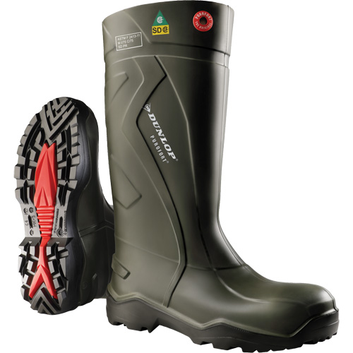 Bottes de s&eacute;curit&eacute; compl&egrave;te Purofort+, Purofort, Embout Acier, Pointure 7, Semelle R&eacute;sistant aux perforations Les Fournitures Industrielles Méga