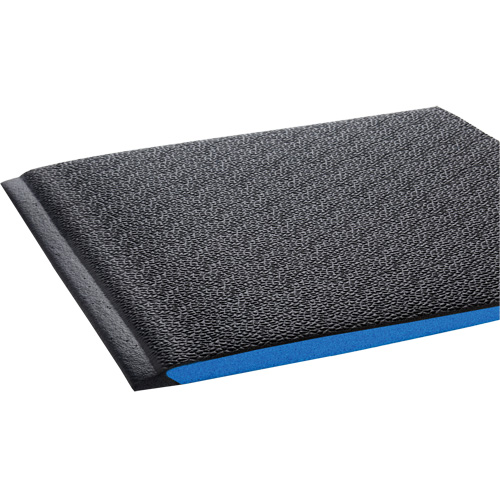 Tapis ergonomiques Wear-Bond Comfort-King, Rugueux, 2' x 3' x 9/16", Noir, Mousse de vinyle Les Fournitures Industrielles Méga