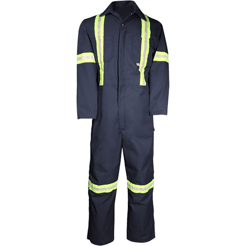 Deluxe Work Coveralls, 50, Navy Blue Les Fournitures Industrielles Méga