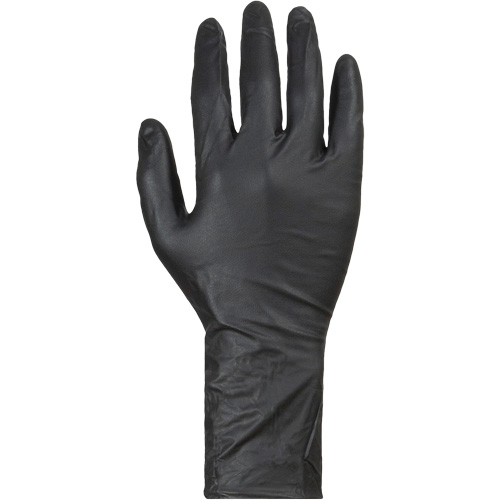 KeepKleen&reg; Disposable Gloves, Large, Nitrile, 8-mil, Powder-Free, Black Les Fournitures Industrielles Méga