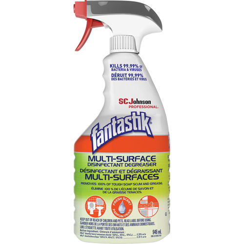 Fantastik&reg; Professional Multi-Surface Disinfectant & Degreaser, 946 ml, Trigger Bottle Les Fournitures Industrielles Méga