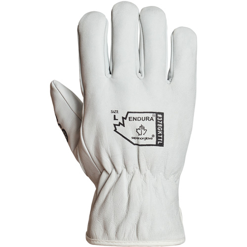 Endura&reg; Winter-Lined Driver Gloves, X-Large, Grain Goatskin Palm, Thinsulate Inner Lining Les Fournitures Industrielles Méga