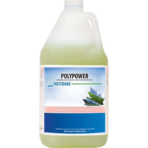 Nettoyant industriel pour les mains Polypower, Cr&egrave;me, 4 L, Cruche, Parfum&eacute; Les Fournitures Industrielles Méga