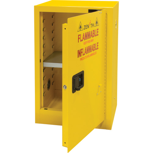 Armoire pour produits inflammables, 12 gal., 1 Porte(s), 23" La x 35" h x 18" p Les Fournitures Industrielles Méga