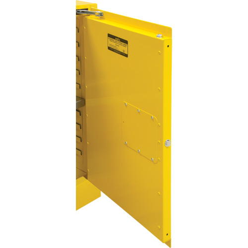 Armoire pour produits inflammables, 12 gal., 1 Porte(s), 23" La x 35" h x 18" p Les Fournitures Industrielles Méga
