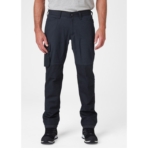 Oxford Service Pants, Poly-Cotton, Navy Blue, Size 30, 30 Inseam Les Fournitures Industrielles Méga
