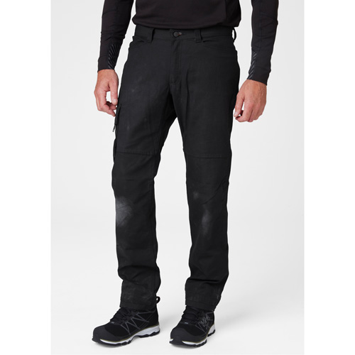 Oxford Service Pants, Poly-Cotton, Black, Size 30, 30 Inseam Les Fournitures Industrielles Méga