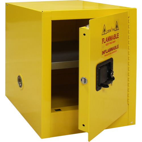 Armoire pour produits inflammables, 4 gal., 1 Porte(s), 17" La x 22" h x 18" p Les Fournitures Industrielles Méga