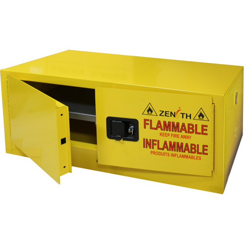 Armoire pour produits inflammables, 12 gal., 2 Porte(s), 43" La x 18" h x 18" p Les Fournitures Industrielles Méga