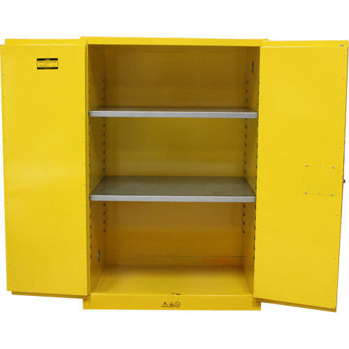 Armoire pour produits inflammables, 90 gal., 2 Porte(s), 43" La x 66" h x 34" p Les Fournitures Industrielles Méga