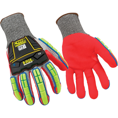 Gants r&eacute;sistants aux coupures 065, Taille T-petit/7, Calibre 13, Rev&ecirc;tement Nitrile, Enveloppe en PEHP, ANSI/ISEA 105 niveau 4 Les Fournitures Industrielles Méga
