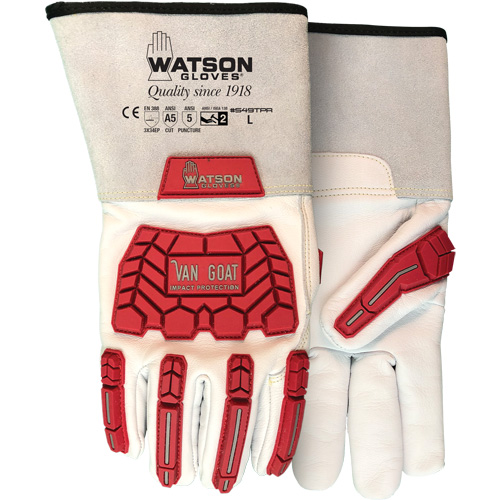 Gants r&eacute;sistant aux impacts et aux coupures Van Goat, Taille T-petit, Enveloppe en Cutshield, ASTM ANSI niveau A5/EN 388 niveau E Les Fournitures Industrielles Méga