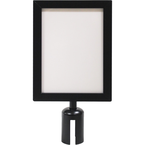 Sign Frame for Crowd Control Post, Black Les Fournitures Industrielles Méga