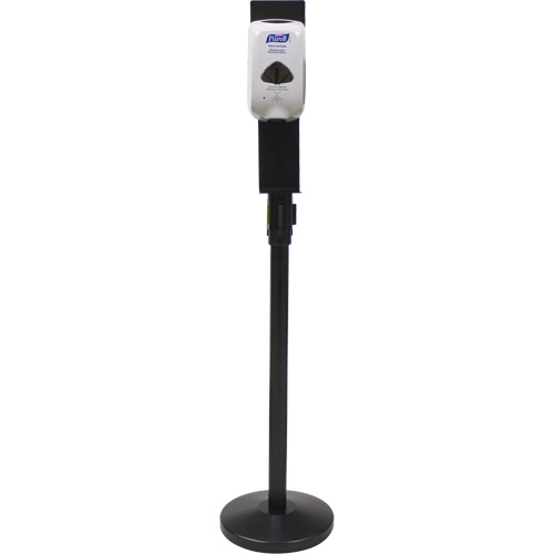 Dispenser Holder for Crowd Control Post, Black Les Fournitures Industrielles Méga