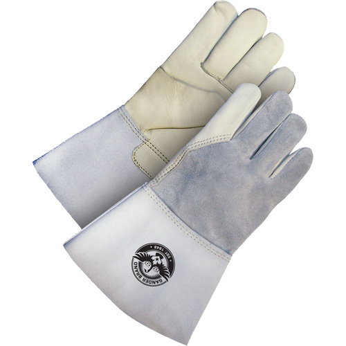 Gander Brand Utility Grain Leather Welder Gloves, Grain Cowhide, Size 2X-Large Les Fournitures Industrielles Méga