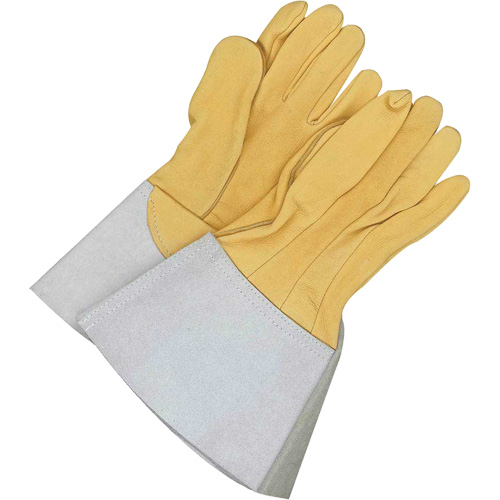 Gander Brand Reverse Grain TIG Welder Gloves, Grain Deerskin, Size 8 Les Fournitures Industrielles Méga
