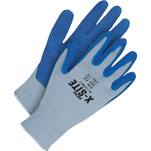 Gants X-Site, 7, Rev&ecirc;tement Latex, Enveloppe en Polyester/Coton Les Fournitures Industrielles Méga