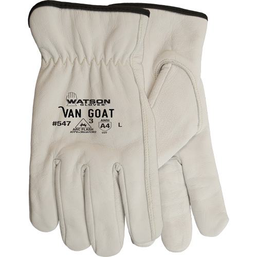 Gants de travail r&eacute;sistants aux coupures Van Goat, Grand, 36 cal/cm², Niveau 3, NFPA 70E Les Fournitures Industrielles Méga