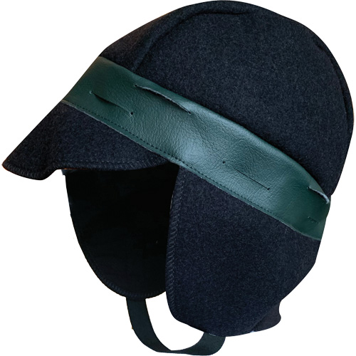 Coiffe d'hiver pour casque de s&eacute;curit&eacute;, Doublure en Mouton, Taille unique, Bleu marine Les Fournitures Industrielles Méga