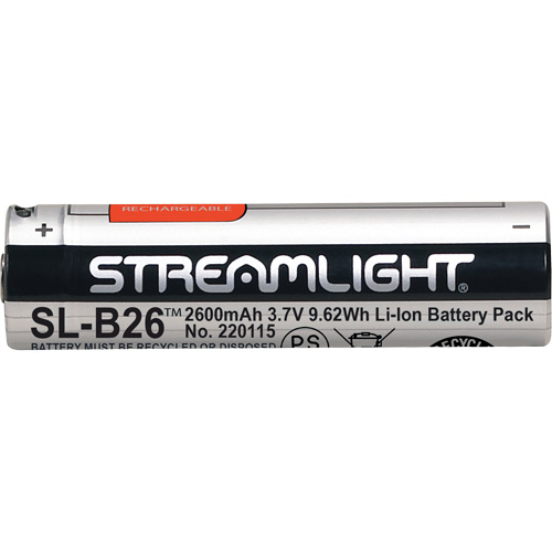 SL-B26&reg; Rechargeable USB Battery Pack, 18650, 3.7 V Les Fournitures Industrielles Méga