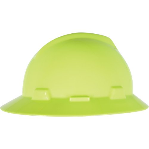 Casque de s&eacute;curit&eacute; &agrave; fente et bordure compl&egrave;te V-Gard, R&eacute;pond aux normes CSA type 1, Suspension Glissement rapide, Non ventil&eacute; Les Fournitures Industrielles Méga