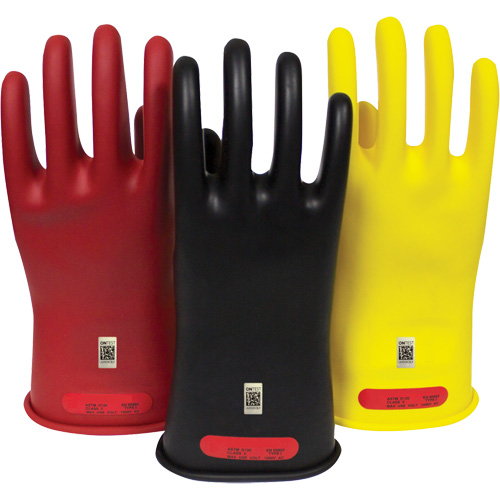 Gants en caoutchouc pour travaux &eacute;lectriques Arcguard, Taille 8, 10" lo Les Fournitures Industrielles Méga