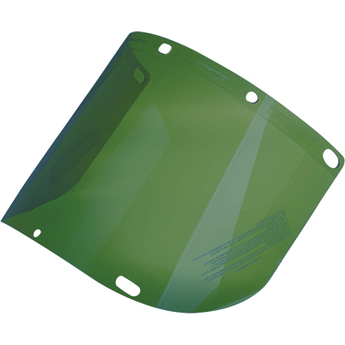 Dynamic Formed Faceshield, Polycarbonate, Green Tint Les Fournitures Industrielles Méga