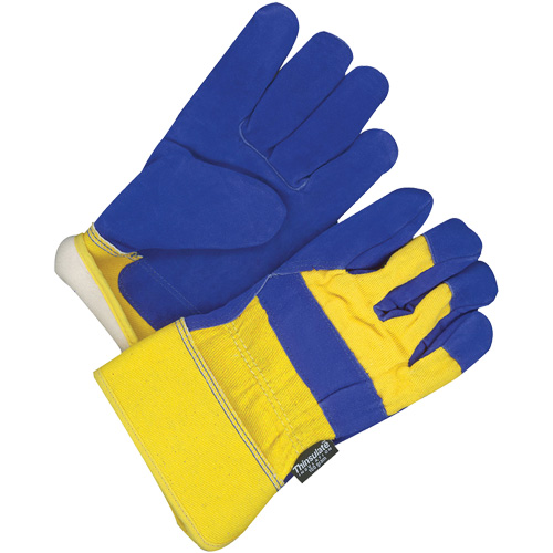 Gants d'ajusteur traditionnels, Taille unique, Paume en Cuir refendu, Doublure en Thinsulate Les Fournitures Industrielles Méga