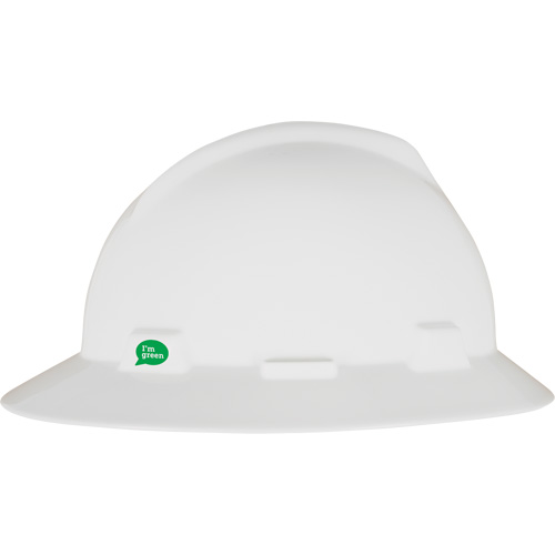 V-Gard&reg; GREEN Slotted Full Brim Hard Hat, Meets CSA Type 1, Ratchet Suspension Les Fournitures Industrielles Méga