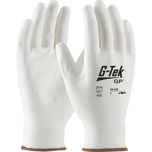 Gants enduits G-Tek GP, Petit, R&ecirc;vetement Polyur&eacute;thane, Calibre 13, Enveloppe en Nylon Les Fournitures Industrielles Méga