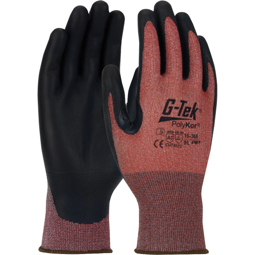 G-Tek&reg; PolyKor&reg; X7 Neuroma&reg; Cut Resistant Gloves, Small, 18 Gauge, Polyurethane Coated, ASTM ANSI Level A3/EN 388 Level C Les Fournitures Industrielles Méga