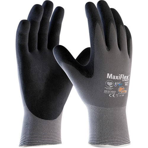 ATG MaxiFlex&reg; Ultimate AD-APT Coated Gloves, Small, Foam Nitrile Coating, 15 Gauge, Nylon/Spandex Shell Les Fournitures Industrielles Méga